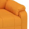 vidaXL Sill&oacute;n de masaje de tela amarillo