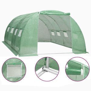 vidaXL Invernadero 16 m&sup2; 4x4x2 m