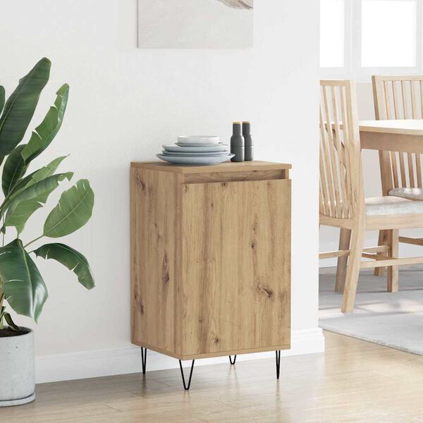 vidaXL Aparador Roble artesanal 40 x 35 x 70 cm Madera de ingenier&iacute;a