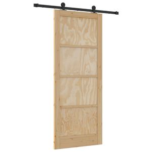 vidaXL Puerta Corredera ORKDAL Natural 86 x 211 cm