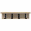 vidaXL Perchero de pared Roble Sonoma 40 x 10,5 x 10,5 cm