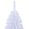vidaXL Árbol de Navidad artificial con ramas gruesas PVC blanco 240 cm