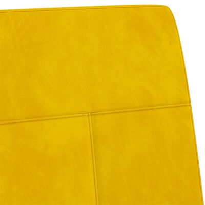vidaXL Silla voladiza de terciopelo amarillo mostaza