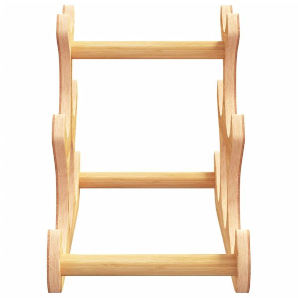 vidaXL Botellero para 6 botellas bamb&uacute; 35x18x25,5 cm