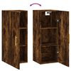 vidaXL Armario de pared roble ahumado 34,5x34x90 cm