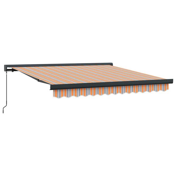 vidaXL Toldo Retr&aacute;ctil Multicolor 350 x 250 cm Tela y Metal