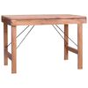 vidaXL Mesa de comedor de madera maciza reciclada 120x60x80 cm