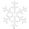 vidaXL Figura de Navidad copo de nieve 144 LEDs blanco c&aacute;lido 59x59 cm