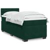 vidaXL Cama box spring con colch&oacute;n terciopelo verde oscuro 80x200 cm