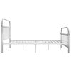 vidaXL Estructura de cama sin colch&oacute;n metal blanco 140x200 cm