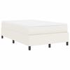 vidaXL Cama tipo Box Spring Crema y Blanco 203 x 120 x 60 cm