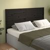 vidaXL Cabecero de cama madera maciza de pino negro 166x4x100 cm