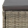 vidaXL Set de muebles de jard&iacute;n 6 pzas y cojines rat&aacute;n sint&eacute;tico gris