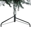 vidaXL Mitad árbol Navidad artificial delgado con nieve 180 cm