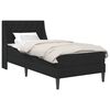 vidaXL Estructura de cama con colch&oacute;n Negro 90 x 190 cm Terciopelo