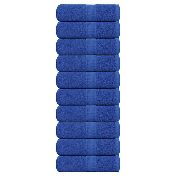 vidaXL Toallas de invitados FROGN 10 uds azul 30x50 cm 360 g/m&sup2;