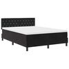 vidaXL Cama tipo Box Spring con colchón Negro 160 x 200 cm Terciopelo