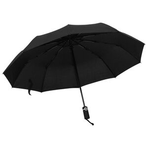 vidaXL Paraguas plegable autom&aacute;tico negro 104 cm