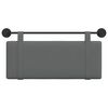 vidaXL Cabecera Colgante Liso Gris oscuro 110 x 55 x 5 cm tela