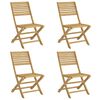 vidaXL Sillas de jard&iacute;n plegables 4 uds madera acacia 48,5x61,5x87 cm