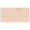 vidaXL Encimera de baño madera maciza sin tratar 100x50x1,5 cm