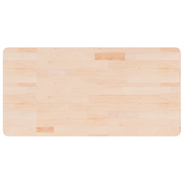 vidaXL Encimera de baño madera maciza sin tratar 100x50x1,5 cm