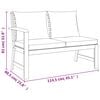 vidaXL Juego comedor jard&iacute;n con cojines 11 piezas madera maciza acacia