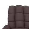 vidaXL Sill&oacute;n reclinable el&eacute;ctrico tela marr&oacute;n oscuro