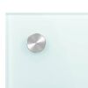 vidaXL Protecci&oacute;n salpicaduras cocina vidrio templado color leche 80x60 cm