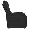 vidaXL Sill&oacute;n elevable cuero sint&eacute;tico negro