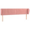 vidaXL Cabecero de terciopelo rosa 203x23x78/88 cm
