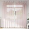 vidaXL Cortinas de gasa con trabillas 2 uds rosa claro 140x245 cm