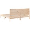 vidaXL Cama extralarga sin colch&oacute;n madera maciza 180x220 cm