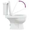 vidaXL Inodoro WC con cisterna blanco