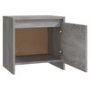 vidaXL Mesitas noche 2 uds madera ingenier&iacute;a gris Sonoma 45x34x44,5 cm
