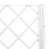 vidaXL Jardinera con enrejado PP blanco 200x160x142 cm