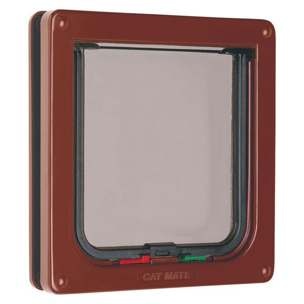 CAT MATE Gatera con cierre de 4 direcciones marr&oacute;n