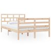 vidaXL Estructura de cama doble peque&ntilde;a de madera maciza 120x190 cm