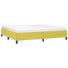 vidaXL Estructura de cama sin colch&oacute;n tela verde 200x200 cm