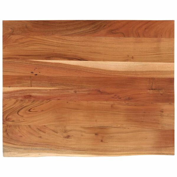 vidaXL Tablero rectangular madera de acacia borde vivo 100x80x3,8 cm
