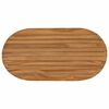 vidaXL Encimera 80 x 40 x 3,5 cm Ovalado Madera de teca maciza Natural