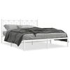 vidaXL Estructura cama sin colch&oacute;n con cabecero metal blanco 150x200cm