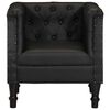 vidaXL Sillón de cuero auténtico negro