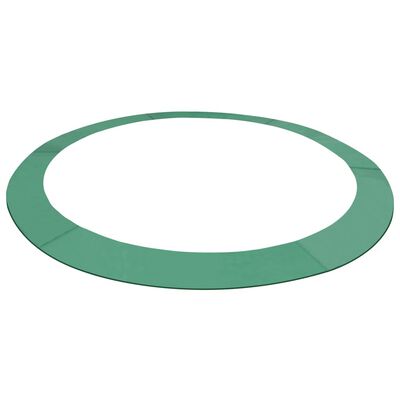 vidaXL Alfombrilla de seguridad cama elástica PE redonda verde 3,66m