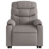 vidaXL Sillón reclinable elevable tela gris taupe
