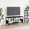 vidaXL Gabinete de TV Roble Negro 100 x 35 x 45 cm