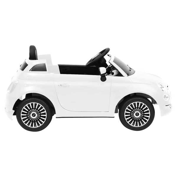 vidaXL Coche correpasillos eléctrico Fiat 500 blanco