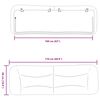 vidaXL Cabecero de cama acolchado Hvar cuero sint&eacute;tico capuchino 160 cm
