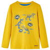 Camiseta infantil de manga larga color ocre 116