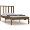 vidaXL Estructura de cama madera maciza pino marr&oacute;n miel 75x190 cm